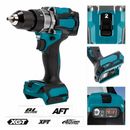 Kit Taladro y Atornillador Profesional 40V Titanium Completo + Maleta, Batería Extra, Base de Carga y Kit de Mechas
