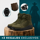 Bota Masculina Titan Ortopédica Impermeable y con Suela Antideslizante + 3 regalos: Reloj, Cinturón y Billetera
