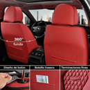 Funda para Auto Bulka Universal en Cuero Legítimo con Airbag Integrado + REGALO: Alfombras y Funda para Volante